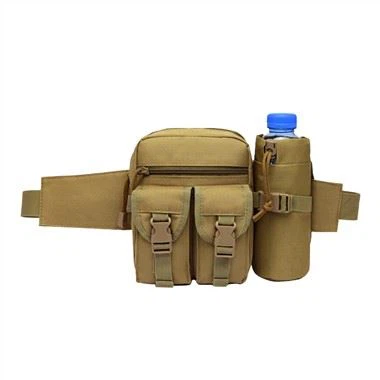 Mála Buidéal Uisce Backpack Waist Oirbheartaíochta Iniompartha Khaki Army Le haghaidh Campála Allamuigh